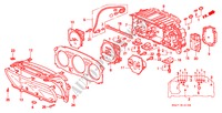 COMPTEUR COMBINE (COMPOSANTS) pour Honda CIVIC 1.4IS 4 Portes 5 vitesses manuelles 2000