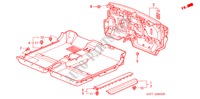 TAPIS DE SOL pour Honda INSIGHT DX 3 Portes 5 vitesses manuelles 2000