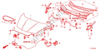 CAPOT MOTEUR(LH) pour Honda JAZZ 1.5LXT 5 Portes 5 vitesses manuelles 2011